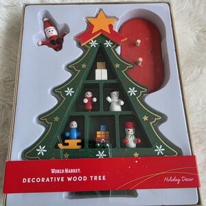 Cost Plus World Market Green Decorative Mini Wood Tree